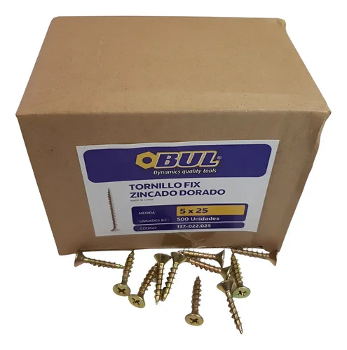 TORNILLO FIX BUL 5,0X 25 (22X25) ( 500U)
