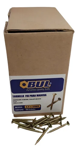 TORNILLO FIX BUL 2,5X 25 (17X25) ( 500U)