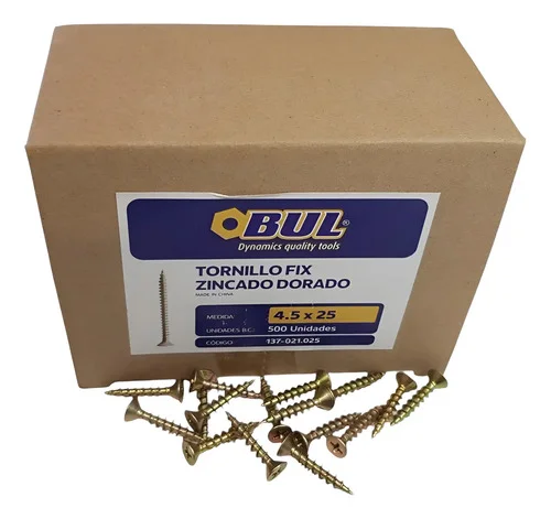 TORNILLO FIX BUL 4,5X 25 (21X25) ( 500U)