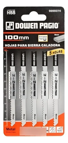 HOJA SIERRA CALAD. DP METAL U 6D X 100MM 5U