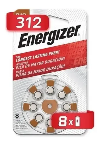 PILAS ENERGIZER AZ 312 X 8 UNID.