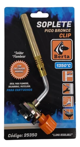 SOPLETE P/CARTUCHO BERTA 227GRS PICO BRONCE PROF