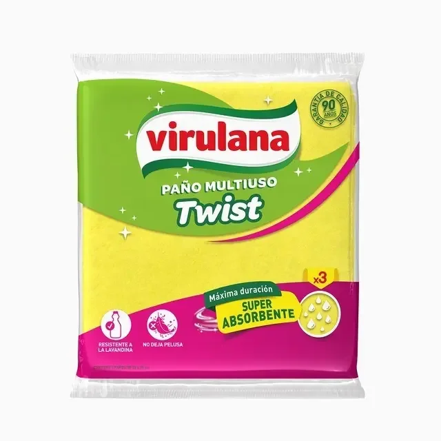 PAÑO VIRULANA TWIST MULTIUSO X 3U