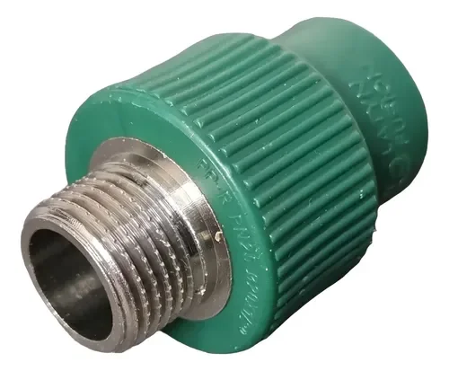 CUPLA PPR FUSION C/INSERTO MACHO 20 X 1/2