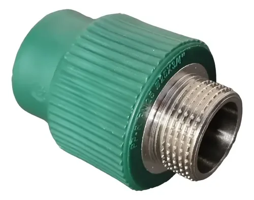 CUPLA PPR FUSION C/INSERTO MACHO 25 X 3/4