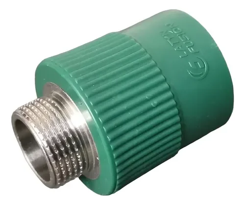 CUPLA PPR FUSION C/INSERTO MACHO 32 X 3/4