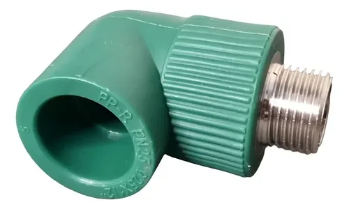 CODO PPR FUSION C/INSERTO MACHO 25 X 1/2