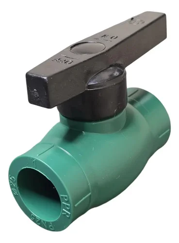 LLAVE PASO LT FUSION ESF.MET 25MM P.PLAST NEGR