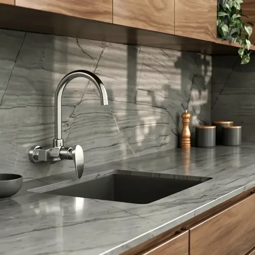 MONOC. PARED ABS DOHA PICO ALTO CROMO