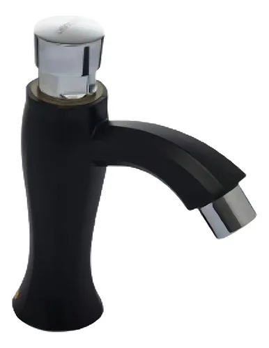 CANILLA LAVATORIO ABS PRESS NEGRO