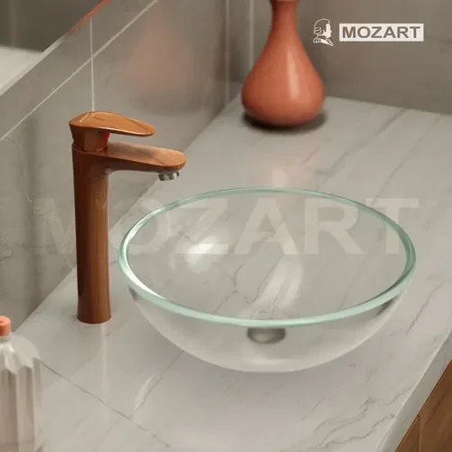 MONOC. LAVATORIO ABS DOHA MADERA PICO ALTO 28CM