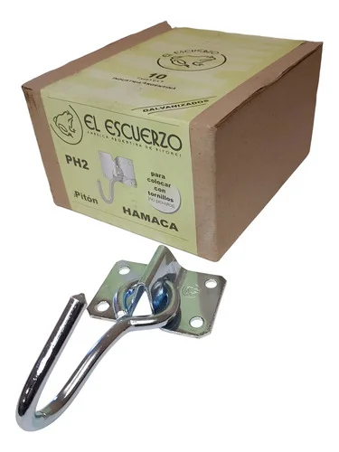 PITON HAMACA ESCUER. PH2 BASE-GANCHO (10U)