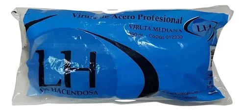 VIRUTA DE ACERO LH MEDIANA 330GR.