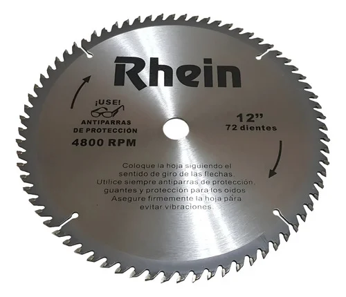 SIERRA RHEIN D/WIDIA 12 X 72 DIENTES