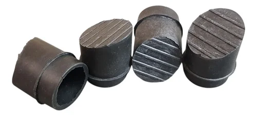 REGATON GOMA ESCALERA 22MM NEGRO (10U)