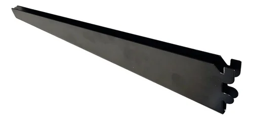 MENSULA P/RIEL DOBLE NEG. 57CM(12U)